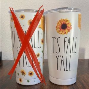 Rae Dunn “it’s fall y’all” sunflower tumbler